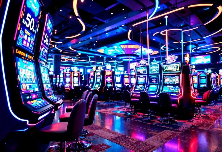 Antarmuka aplikasi mobile vslots88 menampilkan live dealer Asia Gaming dengan kontrol taruhan