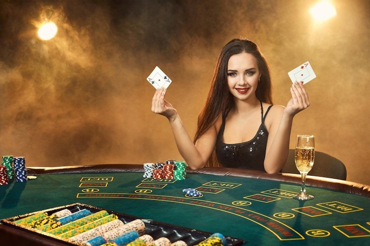 Antarmuka meja Evolution Gaming live di aplikasi vslots88